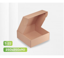 Коробка картонная самосборная 250*250*90мм СП НСК