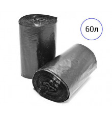 Мешок для мусора ПНД 60л 20шт с ручками